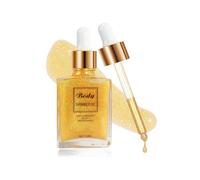 Olio per il corpo, a lunga durata, idratante, bronzo, oro, luminizer gocce per viso e corpo, impermeabile, con glitter, per trucco brillante e brillante