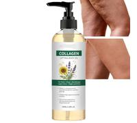 Olio per il corpo al collagene lifting dopo la doccia, olio da massaggio anti-cellulite, olio idratante per il corpo anti-invecchiamento, schiarente, luminoso, rassodante, non grasso, idratante (1