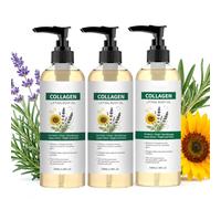 Olio per il corpo al collagene lifting, olio di collagene per rassodare la pelle, riduce le rughe e le linee sottili, rassodante e idratante, per collo, braccia, cosce e molto altro ancora. (3)