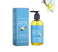 Olio per il corpo alla vaniglia al caramello, idratante, nutriente per la pelle secca, mani del corpo non grasse, ad assorbimento rapido, dolce profumato, trattamento rilassante (1 pezzo)