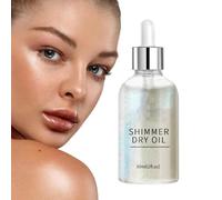 Olio per il corpo con riflessi, pelle brillante per il corpo, Olio lucidante per il corpo Body Shimmer, Olio glitterato Olio illuminante per il corpo, Illuminante per il corpo lunga tenuta, Trucco p
