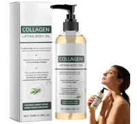 Olio per il corpo lifting al collagene, olio nutriente per pelli mature, oli illuminanti, idratante rassodante non grassa da 100 ml, per collo, petto, braccia, gambe (1)