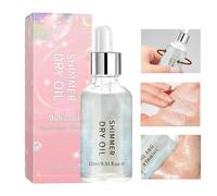 Olio per il corpo scintillante, luccicante per il corpo,Evidenziatore illuminante viso secco da 15 ml - Illuminatore viso scintillante lunga durata, olio scintillante per il corpo resistente al sudo