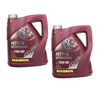 Olio per Ingranaggi Mannol 2x 4 Litro Cambio MTF-4 Api Gl 4 / 5 75W80 Schaltoel