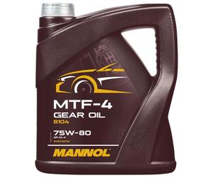 Olio per Ingranaggi Mannol Cambio MTF-4 Api Gl 4 75W-80 4 Litro Commutazione