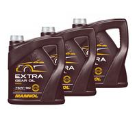 Olio per Ingranaggi Mannol Extra 75W90 Api Gl 4 3x 4 Litro per Aeon Can-Am Rex
