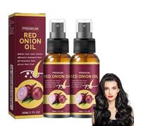 Olio per la crescita dei capelli alla cipolla rossa, siero per capelli alla cipolla, favorisce la crescita dei capelli con ingredienti vegetali naturali per donargli lucentezza e forza