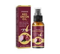 Olio per la crescita dei capelli alla cipolla rossa, siero per capelli alla cipolla, favorisce la crescita dei capelli con ingredienti vegetali naturali per donargli lucentezza e forza