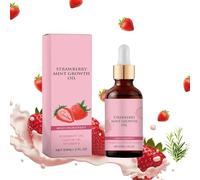Olio per la crescita dei capelli alla fragola e menta Olio essenziale per la cura dei capelli al rosmarino naturale Adatto per capelli sottili, secchi e danneggiati