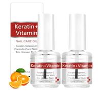 Olio per la cura delle unghie con cheratina e vitamina C, olio per unghie fragili, cheratina per idratare intensamente le unghie e le cuticole, per unghie forti e sane