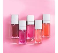 Olio per Labbra Colorato 5 Pezzi Vitamina, Cera D'api | Ritocchi Rapidi nello Zaino, Comfort Sulle Labbra, Adatto a Principianti del Make-up e Donne Colore Casuale