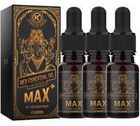 Olio per l'ingrandimento del pene Ispessimento del pene Aumento della crescita Big Dick Ingrandire per gli uomini Erezione migliorata Ritardo Eiaculazione Big Cock Oil, 10ml (3Pcs)