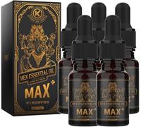 Olio per l'ingrandimento del pene Ispessimento del pene Aumento della crescita Big Dick Ingrandire per gli uomini Erezione migliorata Ritardo Eiaculazione Big Cock Oil, 10ml (5Pcs)