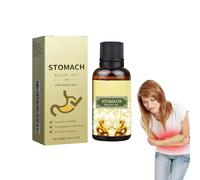 Olio per massaggio addominale lenitivo - Olio rilassante per lo stomaco - per un massaggio addominale rilassante, corpo tonificato - Miscela calmante per il comfort dello stomaco, 50 ml (1 bottiglia)