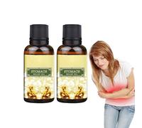 Olio per massaggio addominale lenitivo - Olio rilassante per lo stomaco - per un massaggio addominale rilassante, corpo tonificato - Miscela calmante per il comfort dello stomaco, 50 ml (2 bottiglie)