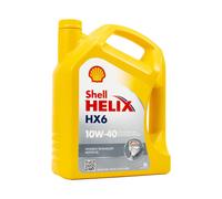 SHELL Helix HX6 10W-40 Olio MB 229.3, VW 501 01, Renault RN0700, 2x5 Litro