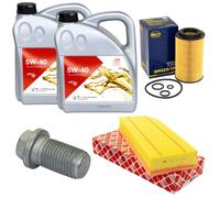 Olio per Motore Set Filtri 5W-40 8 Litro + Tappo Scarico Mercedes Classe M