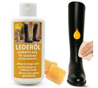 Olio per pelle I Grasso per pelle incolore I Grasso per sella per pelle liscia l Balsamo per pelle I Detergente per pelle I Cera d'api Cura della pelle Divano Auto Divano Sella Scarpe Pelle Auto 500ml