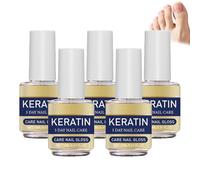 Olio per unghie alla cheratina per 3 giorni, olio per unghie cheratina, olio per cuticole per unghie secche, idratante e riparazioni rapide (5 pezzi)