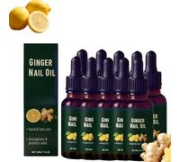 Olio per unghie allo zenzero - Olio per cuticole per unghie, Siero rinforzante all'aglio per la cura quotidiana, Na/Il O/Il idratante nutriente, Cura idratante e nutriente per mani e piedi. (10)