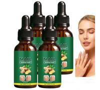Olio per unghie allo zenzero per lenire e curare le cuticole, siero indurente per unghie deboli e danneggiate, olio idratante per cuticole, cura delle unghie dei piedi. (4 pezzi)