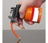 Olio pompa meccanica con serbatoio trasparente per la lubrificazione di parti mobili, con struttura in ghisa e design a pompa a pollice assistita a molla (300ml)