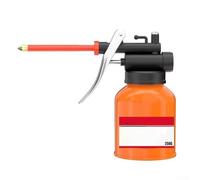 Olio pompa meccanica con serbatoio trasparente per la lubrificazione di parti mobili, con struttura in ghisa e design a pompa a pollice assistita a molla (250ml)