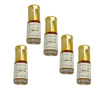 Olio profumato fruttato roll-on da 3 ml, profumo roll-on pakistano, olio fruttato per le donne, fragranza a lunga durata per l'uso quotidiano, formato da viaggio (5pcs)
