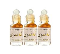 Olio profumato fruttato roll-on da 3 ml, profumo roll-on unisex di alta qualità a lunga durata, profumo da viaggio, fragranza naturale cremosa al cocco, senza alcool, per donne e uomini (3PCS)