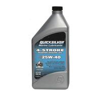 Olio Quicksilver SAE 25W-40 per motori entrobordo e entro/fuoribordo. 1 litro