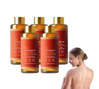 Olio rassodante per il corpo di lusso, olio per il corpo Glow Remedy, Glow Essence per una pelle rassodata e radiosa - Idratante scintillante - Migliora l'elasticità della pelle, 100ml (5 bottiglie)