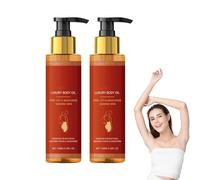 Olio rassodante per il corpo di lusso, olio per il corpo Glow Remedy, Glow Essence per una pelle rassodata e radiosa, siero Figura rassodante e idratante, siero secco leggero, 100 ml (2 bottiglie)