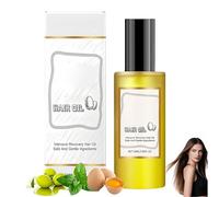 Olio riparatore intensivo per capelli alle proteine dell'uovo - Trattamento nutriente profondo per capelli secchi e danneggiati - Ripristina morbidezza e lucentezza con oli naturali (1Pezzo)