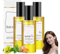 Olio Riparatore per Capelli alle Proteine dell'Uovo, Olio Riparatore Intensivo per Capelli alle Proteine dell'Uovo, Leggero e Profondo per Riparare le Doppie Punte e Invertire i Danni