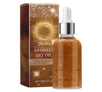 Olio scintillante del corpo - Olio di glitter | Oli di lucentezza secchi | Corpo lucido | Chiarire l'ascolto | Idratante viso durevole | Trucco ingredienti ecl
