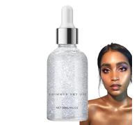 Olio scintillante del corpo - Olio di glitter | Oli di lucentezza secchi | Corpo lucido | Chiarire l'ascolto | Idratante viso durevole | Trucco ingredienti ecl