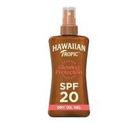 Olio Secco Spray Protettivo Illuminante di Hawaiian Tropic, Spray Resistente all'Acqua con Protezione Solare SPF 20 UVA e UVB, Lozione Solare dal Profumo Tropicale, con Olio di Cocco, 200 ml