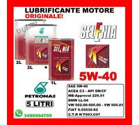 OLIO SELENIA K PURE ENERGY MULTIAIR 5W40 ACEA C3 MOTORI TWINAIR DA 5 LITRI