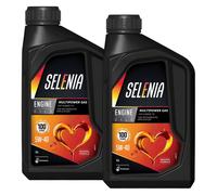 Olio Selenia Multipower Gas 5W40 2L Lubrificante per Motori GPL e Metano