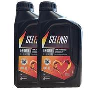 Olio Selenia WR Forward - SAE 0W-30 0W30 ACEA C2 - Motori Diesel EURO 6 - Confezione da 2 Lt