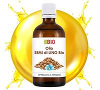 Olio Semi di Lino Bio 100% Puro Spremuto a freddo 100 ml - Cura dei Capelli - Laborbio