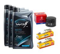 Olio Set 3L Ispezione Filtro Candele per Bwm F 800 GS 650 700 2008-18
