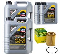 Olio Set 4100 5W-40 Liqui Moly 12 Litro + Filtro Olio per Mercedes Sprinter B906