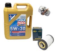 Olio Set 5W-30 5 Litro + Filtro Olio Sh 4045 L + Vite per Mercedes