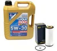 Olio Set 5W-30 5 Litro + Filtro Olio SH420L per Audi A3 Seat Leon Skoda VW