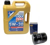 Olio Set 5W-30 5 Litro + Filtro Olio Sm 108 per Audi Seat VW Polo Passat 1.8 1.9