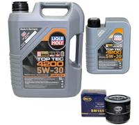 Olio Set 5W-30 Liqui Moly 6 Litro + Filtro Olio Sm 165 per Suzuki Grand Vitara I