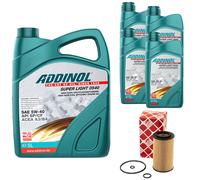 Olio Set 5W-40 Super Light 0540 9 Litro + Filtro Olio per Mercedes Sprinter Vito