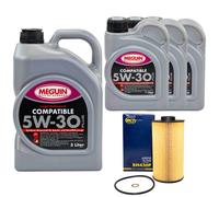 Olio Set Compatibile 5W-30 Plus 8 Litro + Filtro Olio per BMW 7er 5er X5 E38 E39