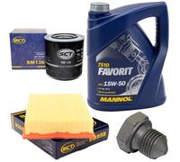 Olio Set Filtri 15W50 5 Litro + Tappo Scarico Olio per VW Transporter IV
